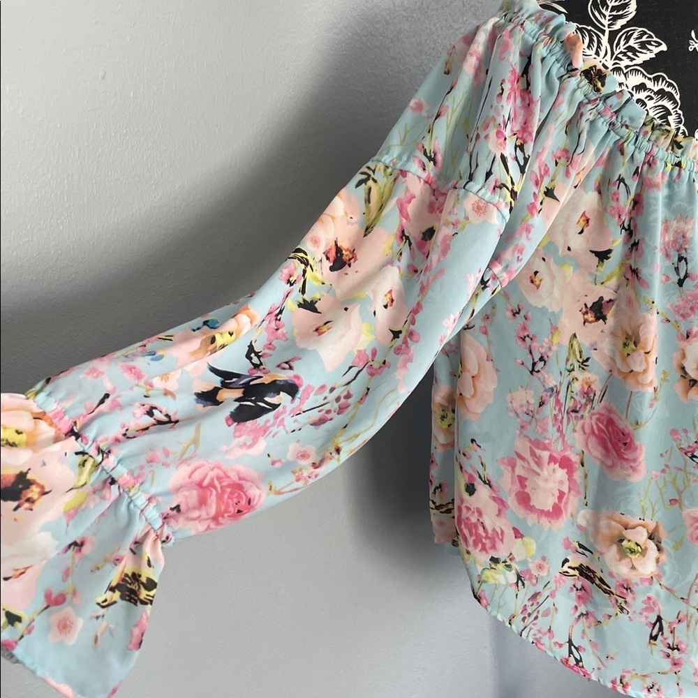 Jeans by Buffalo Floral Blouse - Pink and Blue - Picture 4 of 14